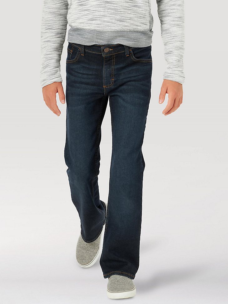 Boy's Wrangler Five Star Flex Bootcut Jean (8-16) in Deep Indigo