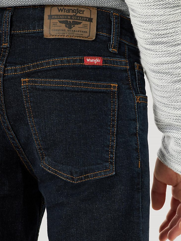 Boy's Wrangler Five Star Flex Bootcut Jean (8-16) in Deep Indigo