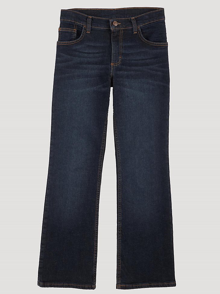 Boy's Wrangler Five Star Flex Bootcut Jean (8-16) in Deep Indigo
