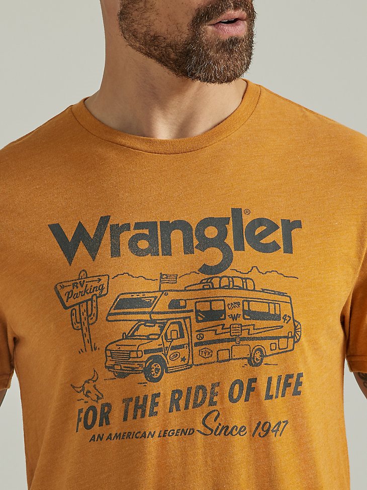 Men's Ride of Life Graphic T-Shirt in Thai Curry Heather