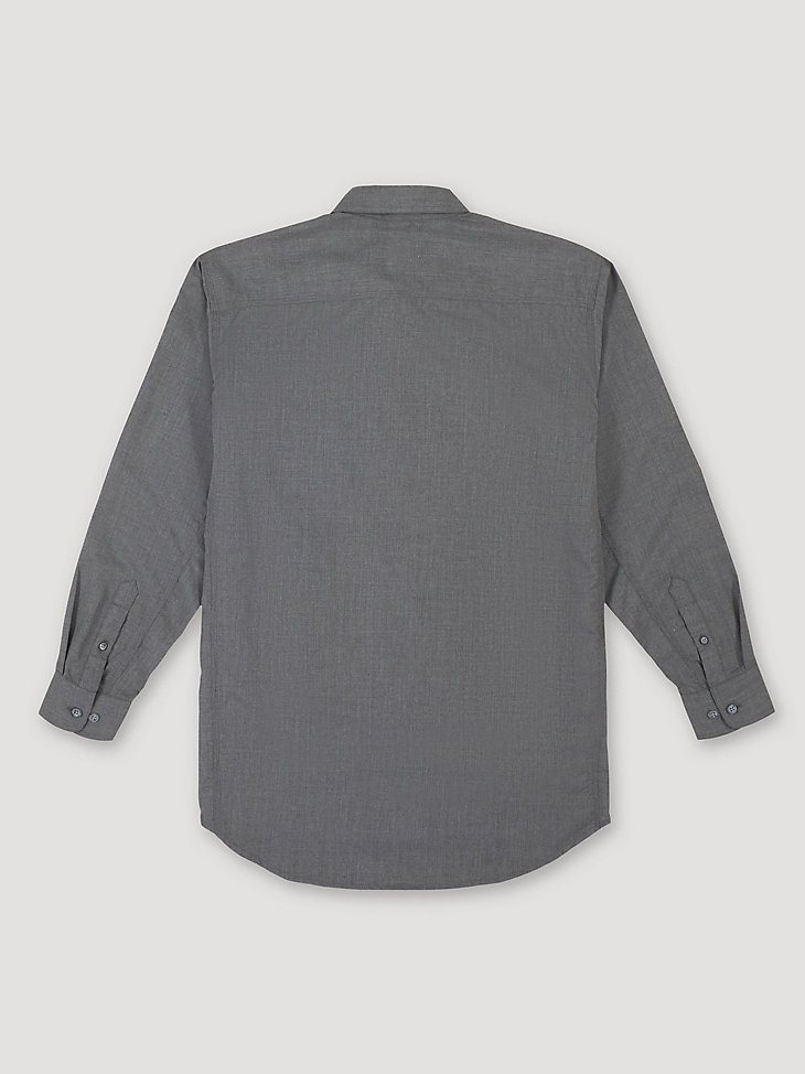 Wrangler RIGGS Workwear FR Flame Resistant Twill Solid Work Shirt in Grey