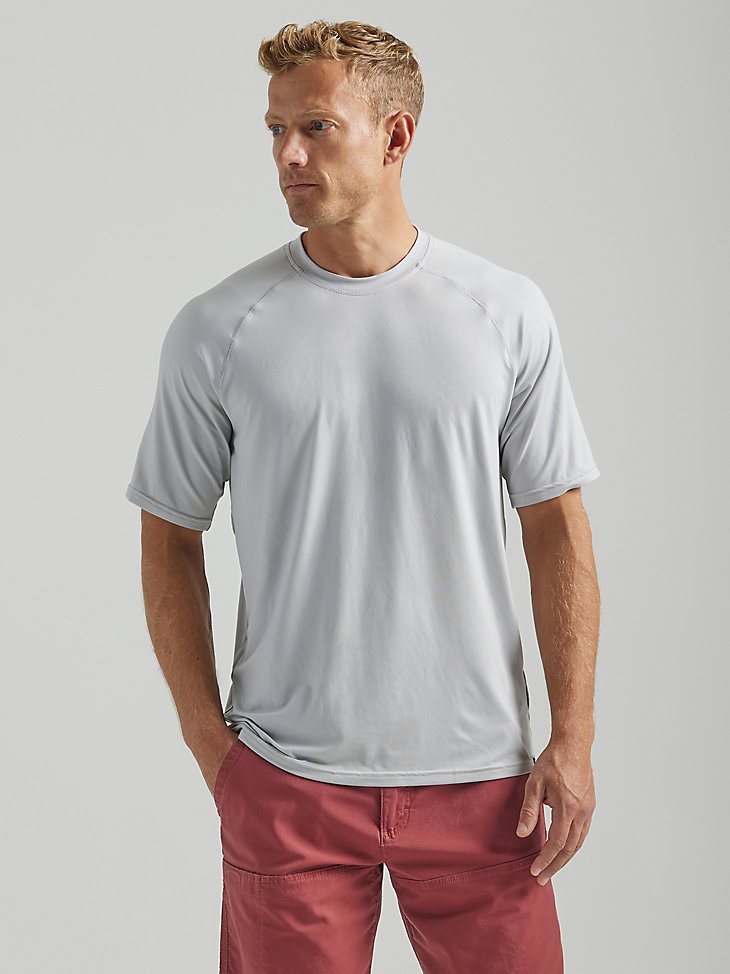 ATG by Wrangler Men's Performance Knit Shirt in Harbor Mist