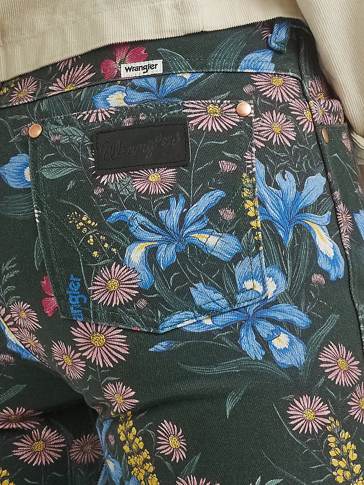 Women's Floral Print Wanderer Jean in Collage Florals