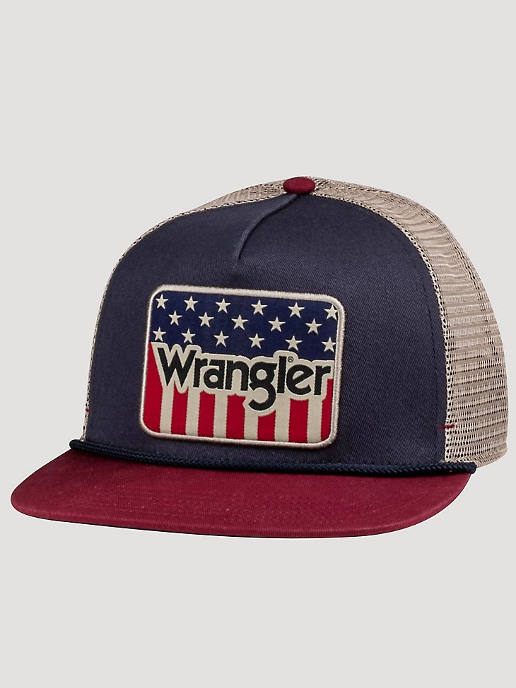 Wrangler American Flag Mesh Hat in Multi