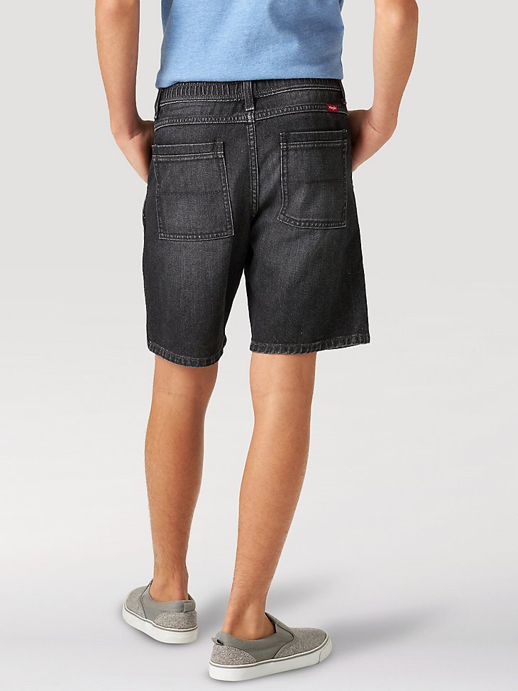 Boy's Wrangler Relaxed Fit Skater Short in Black