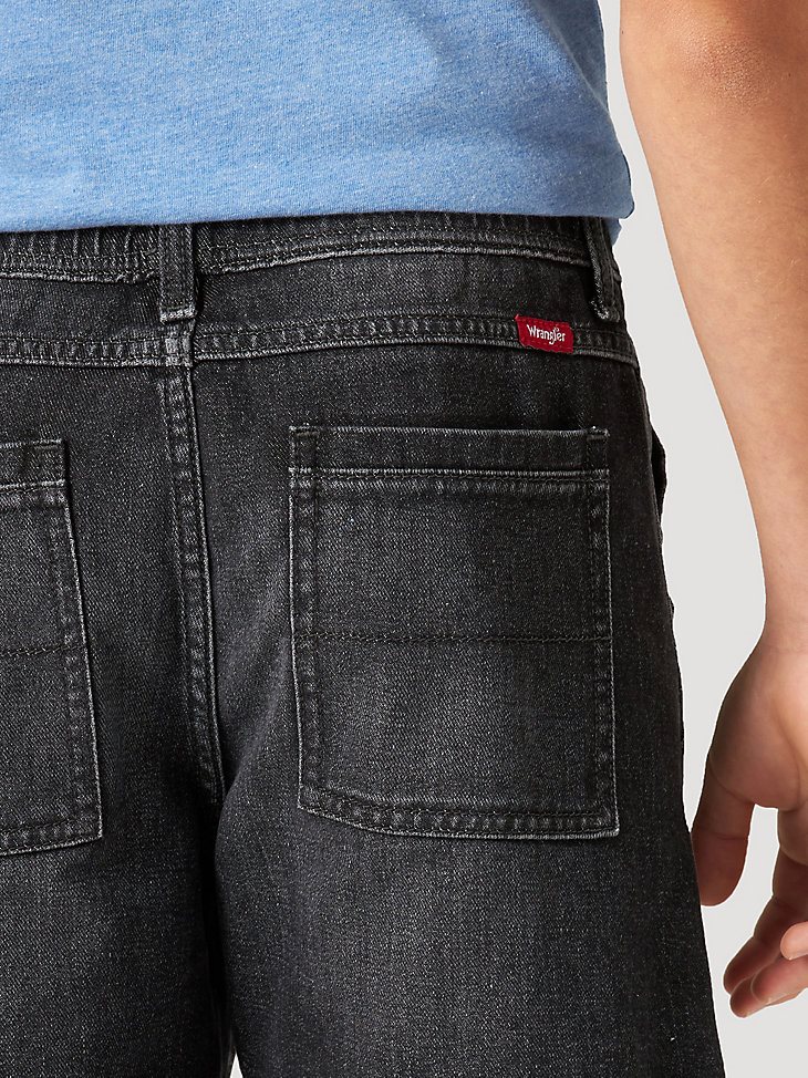 Boy's Wrangler Relaxed Fit Skater Short in Black