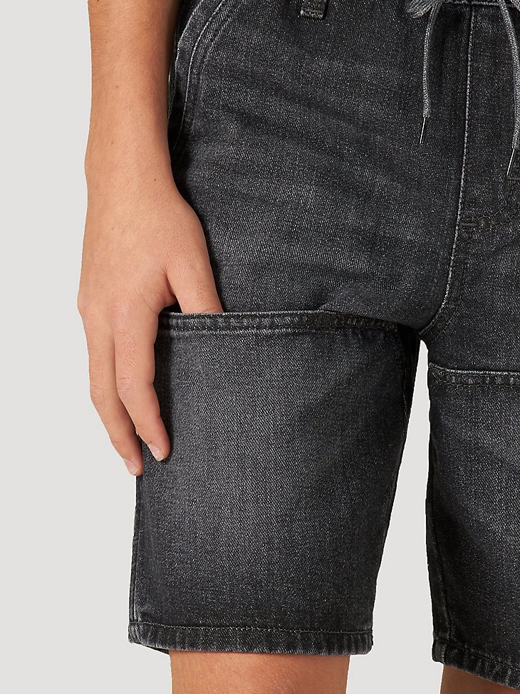 Boy's Wrangler Relaxed Fit Skater Short in Black