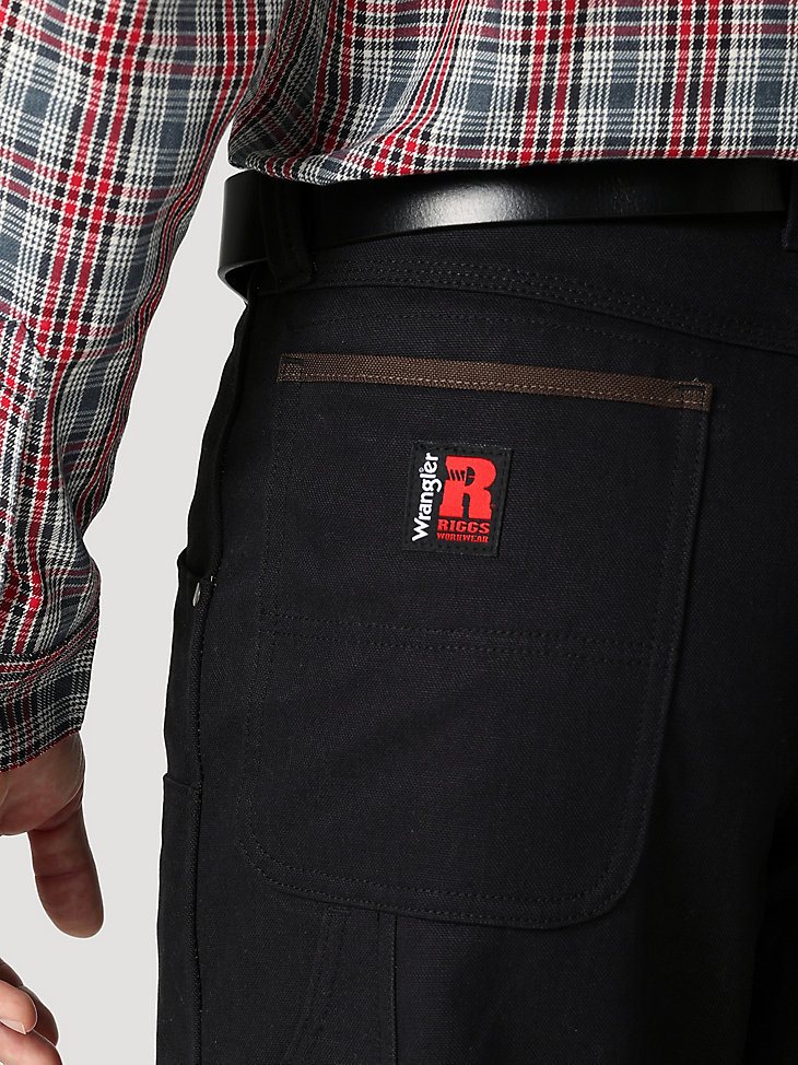 RIGGS Relaxed Fit Utility Work Pant in Jet Black