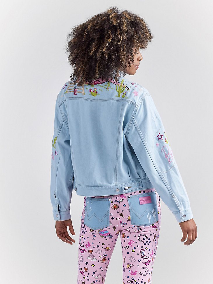 Wrangler x Barbie Western Utility Jacket in Ken Blue