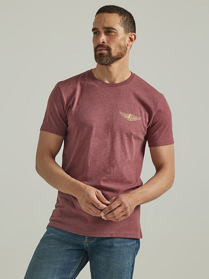 Men's American Original T-Shirt in Burgundy Heather