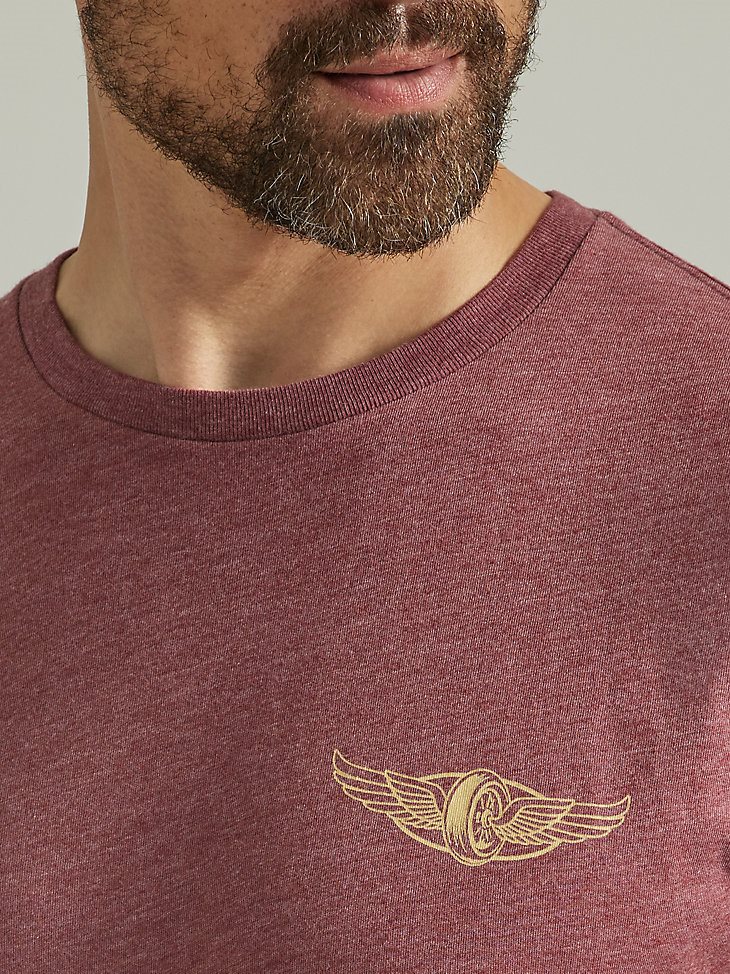 Men's American Original T-Shirt in Burgundy Heather
