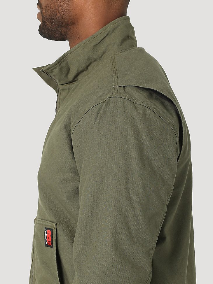 RIGGS Tough Layers Sherpa Lined Canvas Jacket in Loden