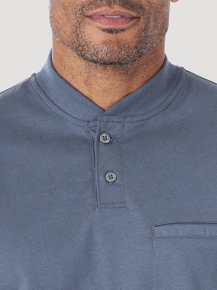 Wrangler RIGGS Workwear FR Flame Resistant Long Sleeve Lightweight Henley in Castle Rock