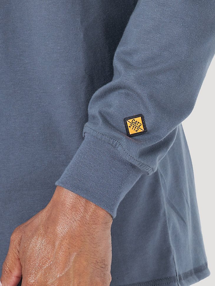 Wrangler RIGGS Workwear FR Flame Resistant Long Sleeve Lightweight Henley in Castle Rock