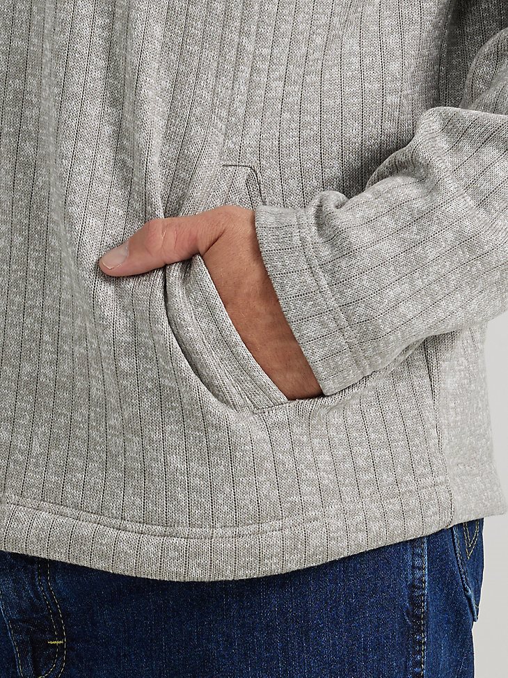 Men's George Strait Long Sleeve Quarter-Zip Knit Pullover in Dove