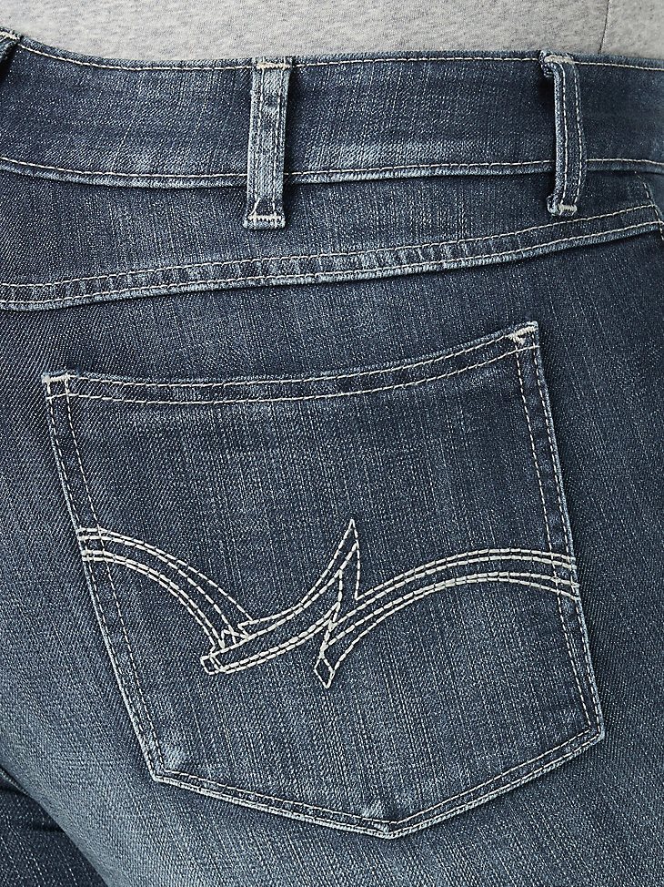 Women's Straight Leg Jean (Plus) in MS Wash