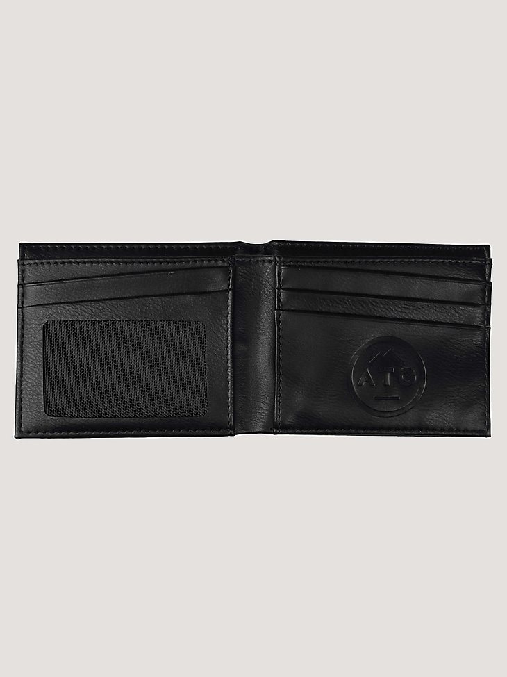 ATG By Wrangler Leather Bi-Fold Wallet in Black