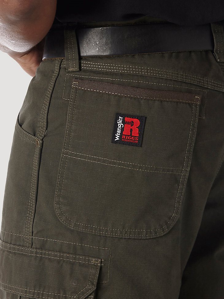 Wrangler RIGGS Workwear Ripstop Ranger Cargo Short in Loden