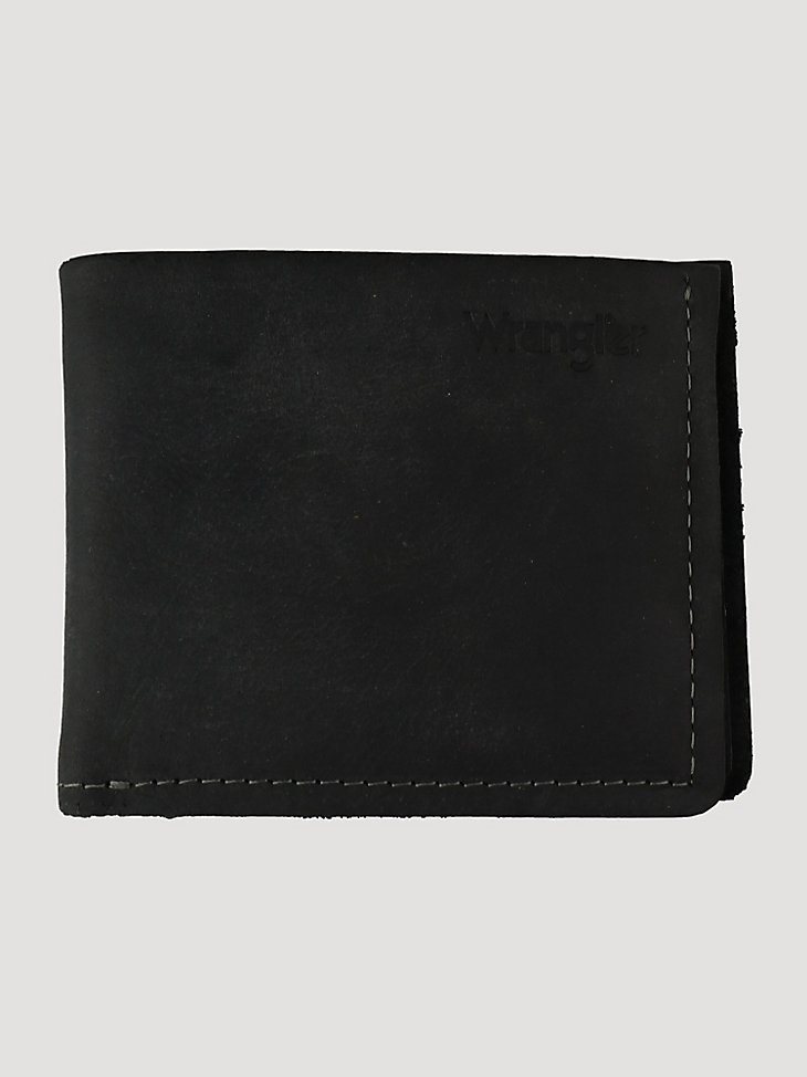 Men's Wrangler Cut Edge Bi-fold Wallet in Brown