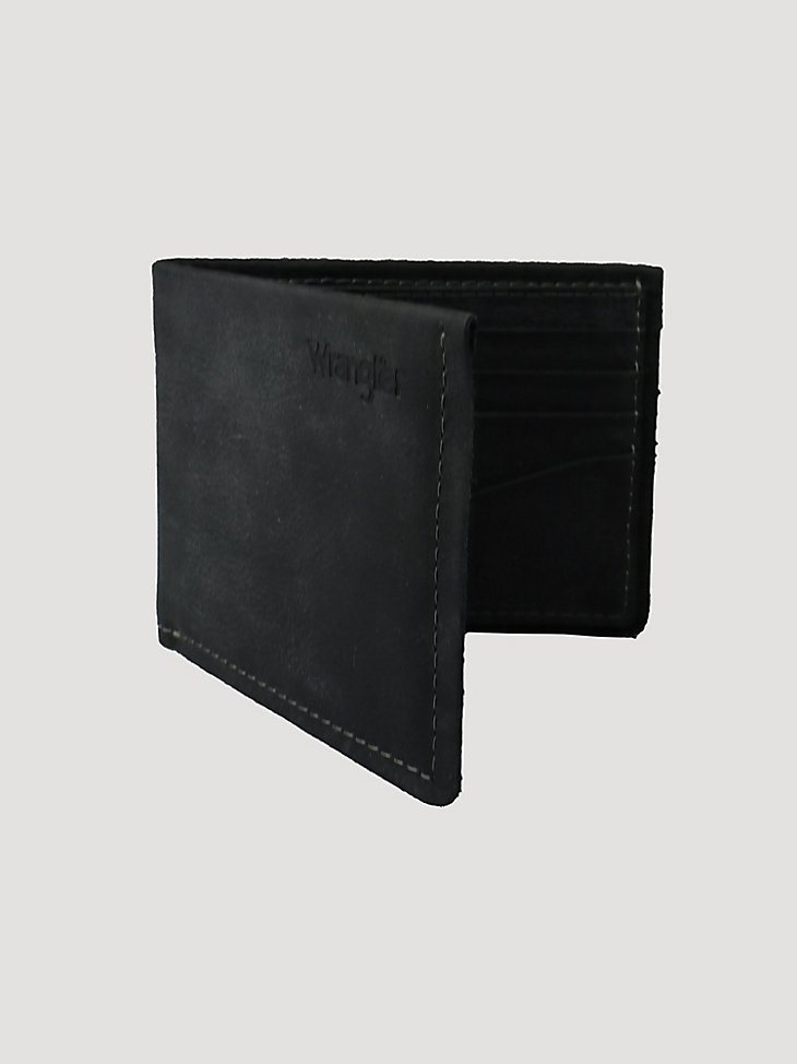 Men's Wrangler Cut Edge Bi-fold Wallet in Brown