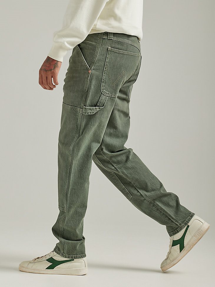 Men's Carpenter Beau Pant in Olive Wash
