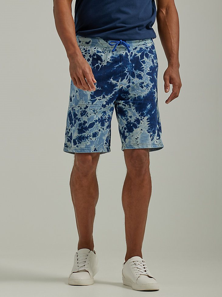 Men's Fleece Knit Short in Tie Dye