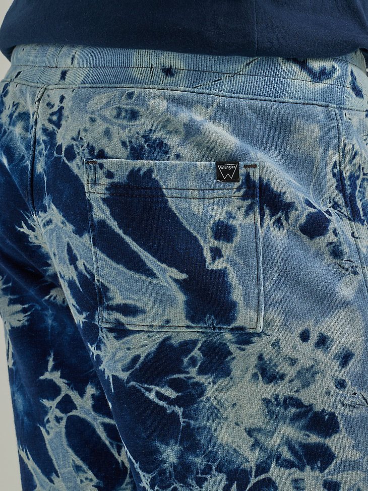 Men's Fleece Knit Short in Tie Dye