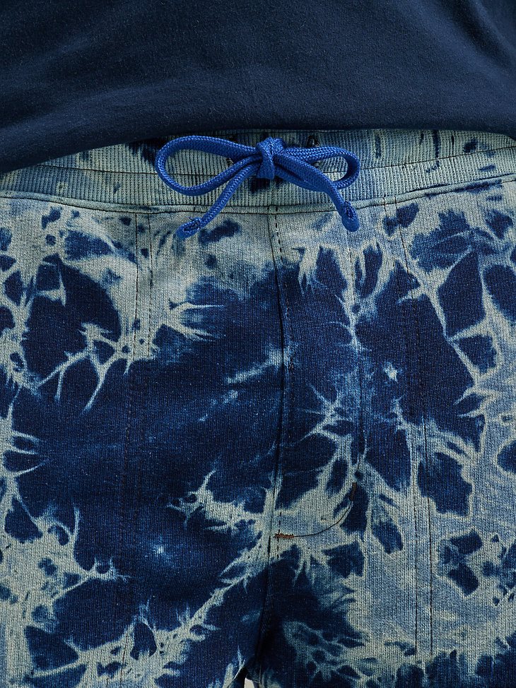 Men's Fleece Knit Short in Tie Dye