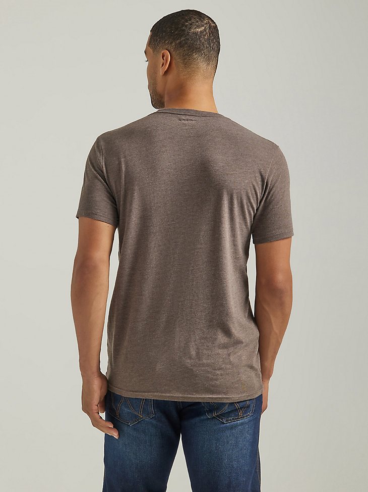 Men's Wrangler Jeans Nostalgia Graphic T-Shirt in Brown Heather