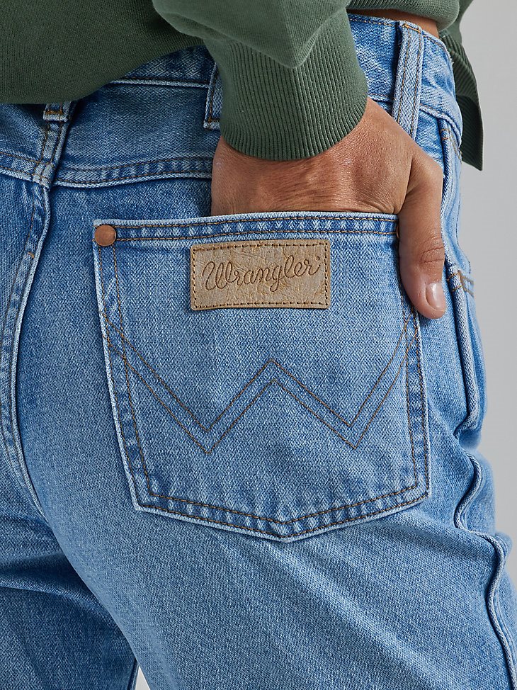 Women's Destructed Wanderer Flare Jean in Good Intentions