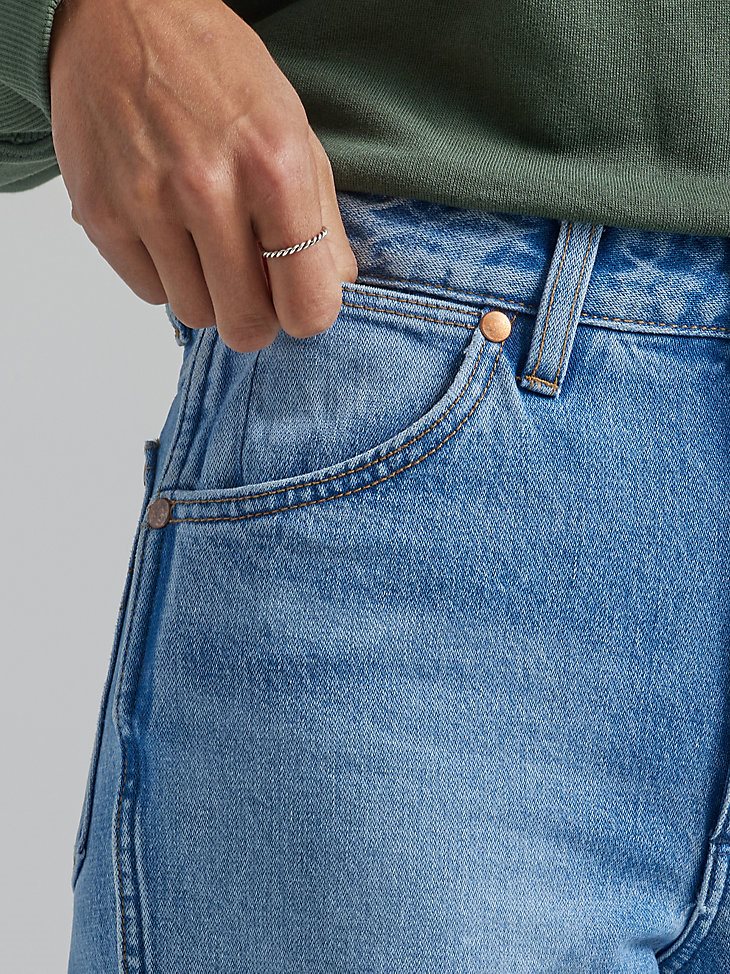 Women's Destructed Wanderer Flare Jean in Good Intentions