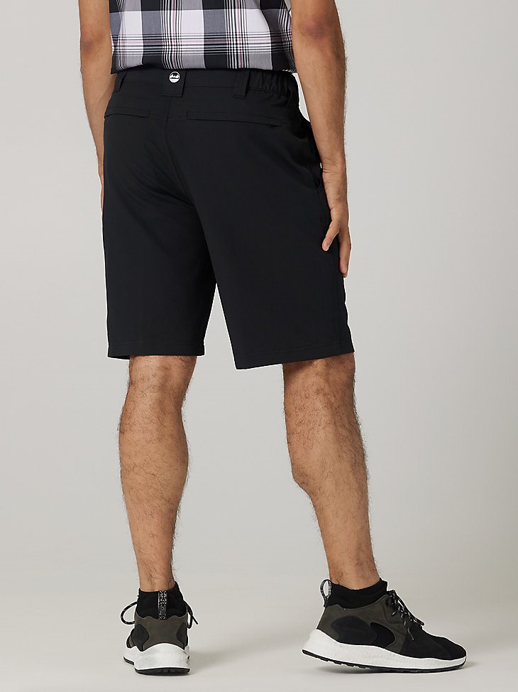 Men's Performance Elastic Waist Short in Jet Black