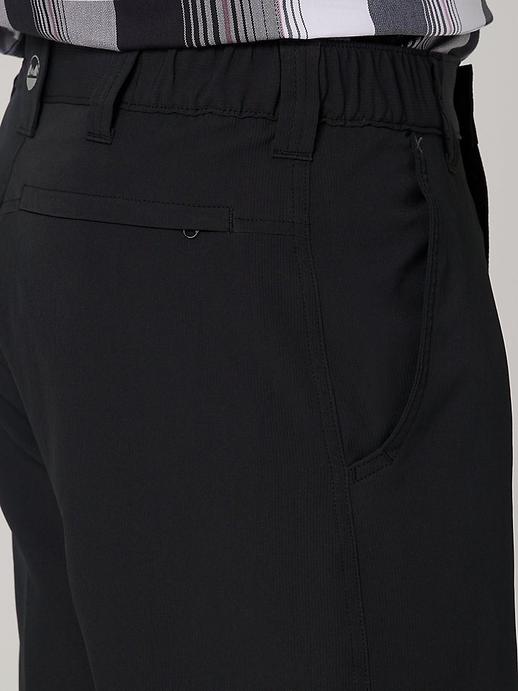 Men's Performance Elastic Waist Short in Jet Black