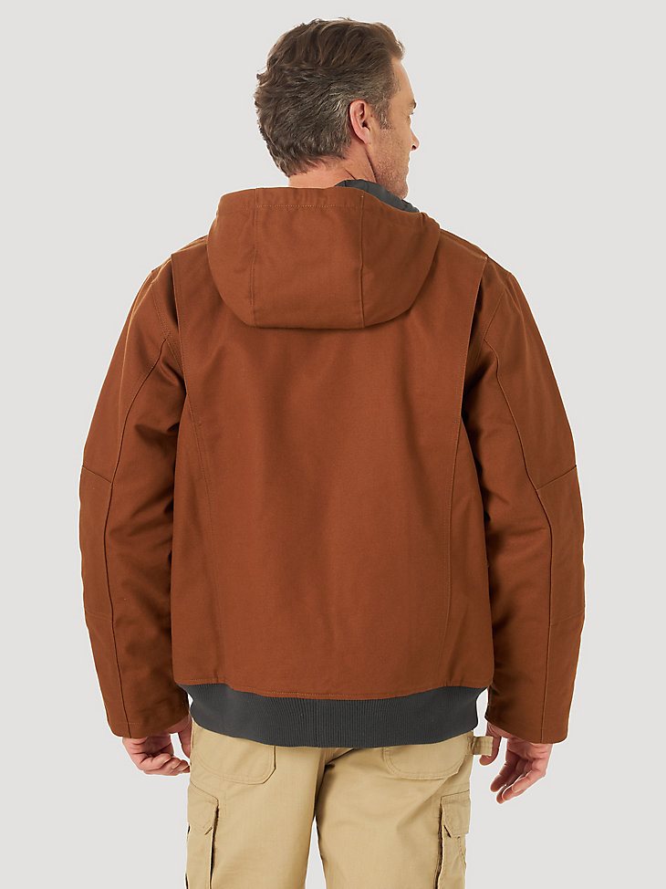Wrangler RIGGS Workwear Tough Layers Insulated Canvas Work Jacket in Toffee