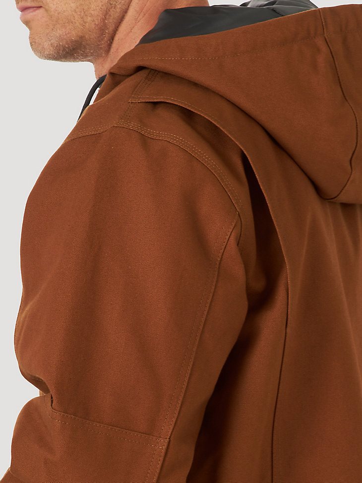 Wrangler RIGGS Workwear Tough Layers Insulated Canvas Work Jacket in Toffee