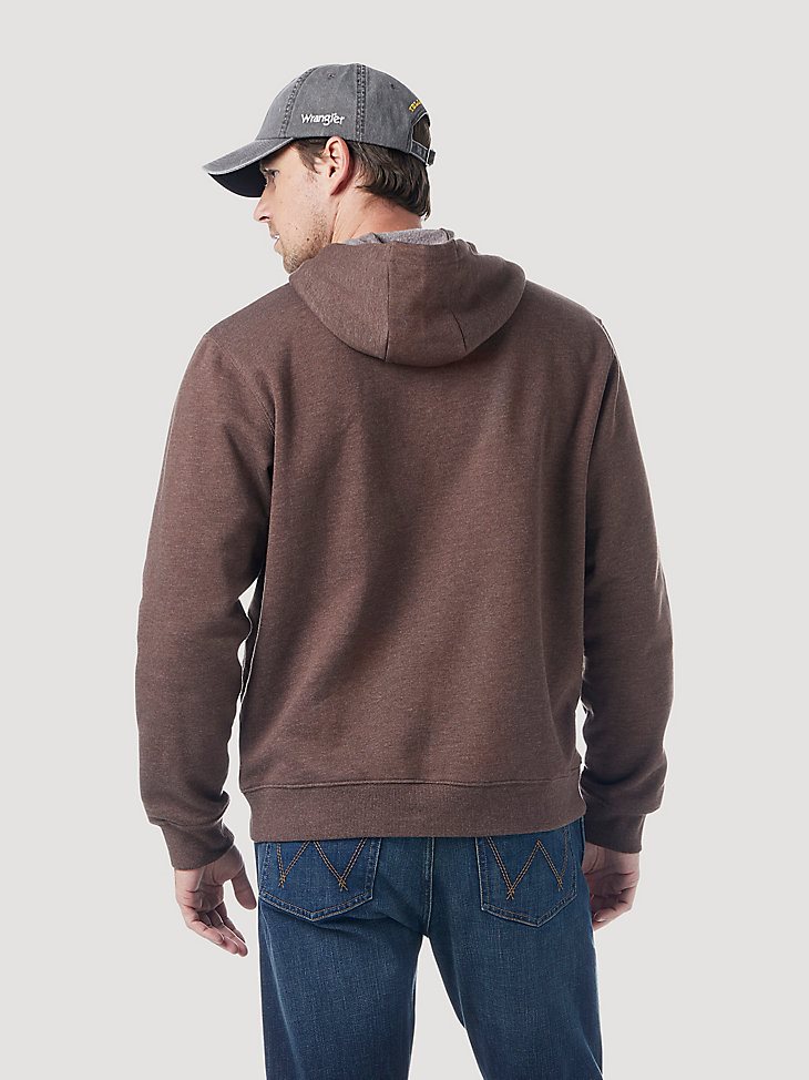Wrangler x Yellowstone Dutton Ranch 1886 Hoodie in Brown Heather