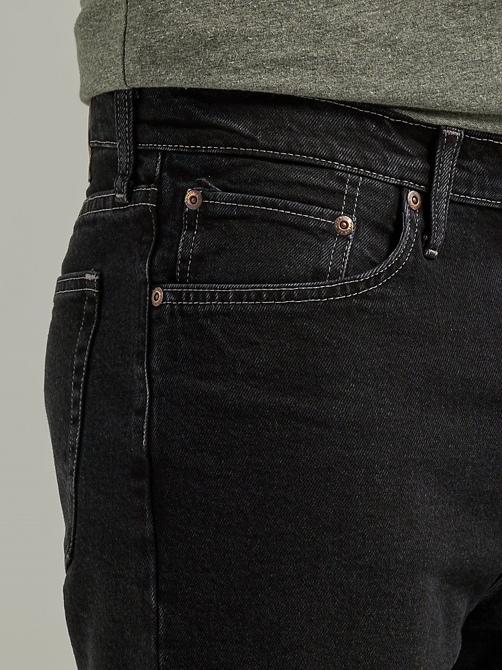 Men's Wrangler Five Star Premium 5-pocket Relaxed Denim Short in Washed Black