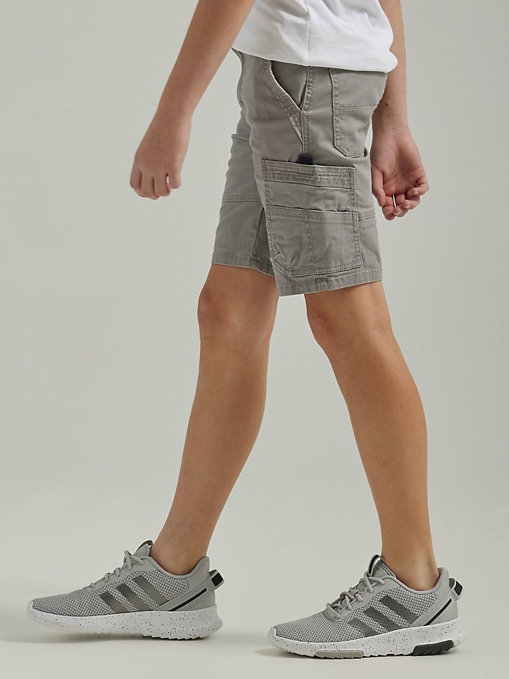 Boy's Wrangler Gamer Cargo Short (4-18) in Brushed Nickel
