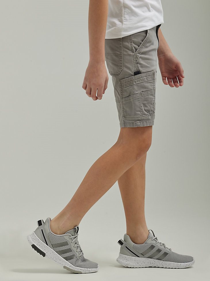 Boy's Wrangler Gamer Cargo Short (4-18) in Brushed Nickel