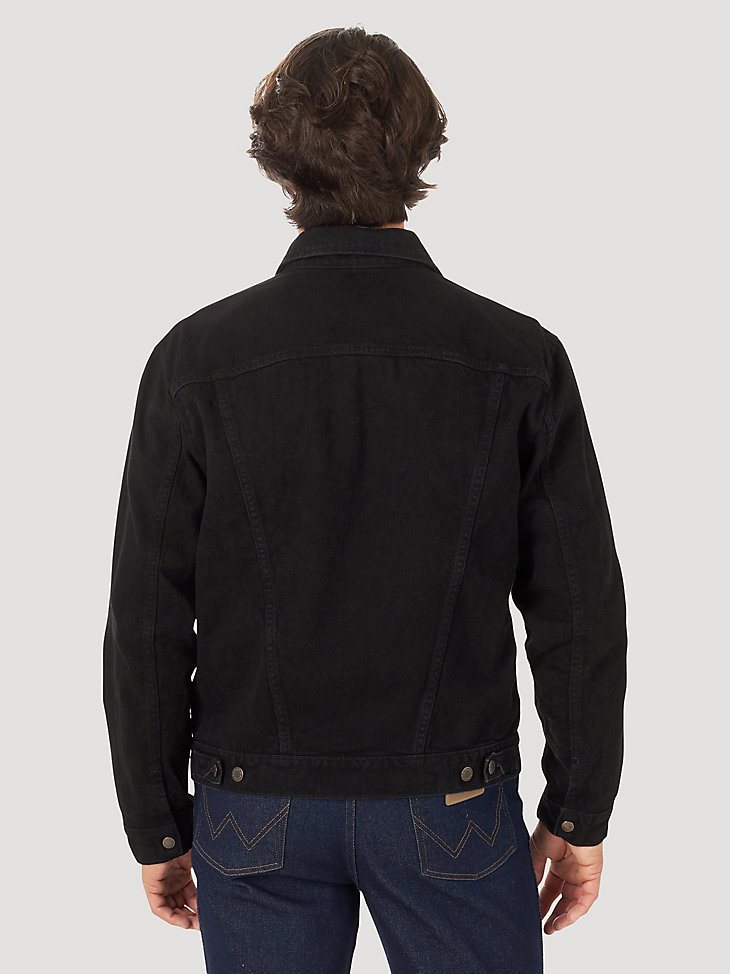 Wrangler Cowboy Cut Unlined Denim Jacket in Shadow Black