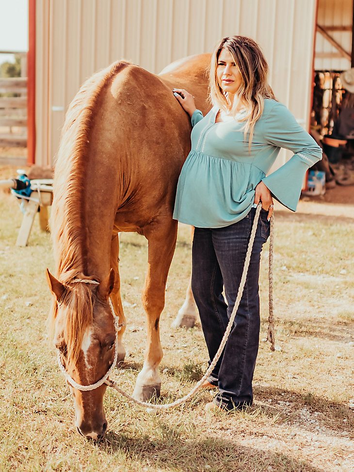 Women's Wrangler Retro Mae Maternity Jean in M Wash