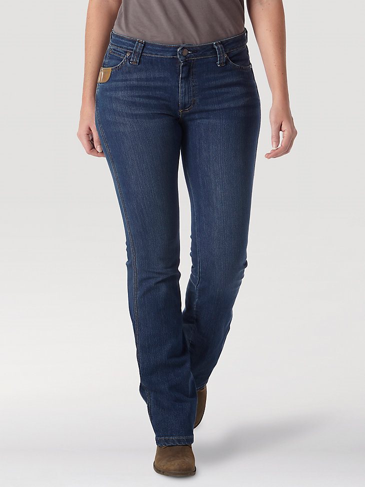 Women's Wrangler RIGGS Workwear Bootcut Work Jean in Light Stone
