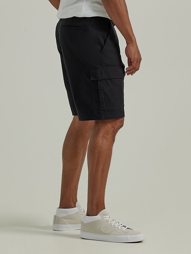 Men's Wrangler Authentics Stretch Cargo Short in Black