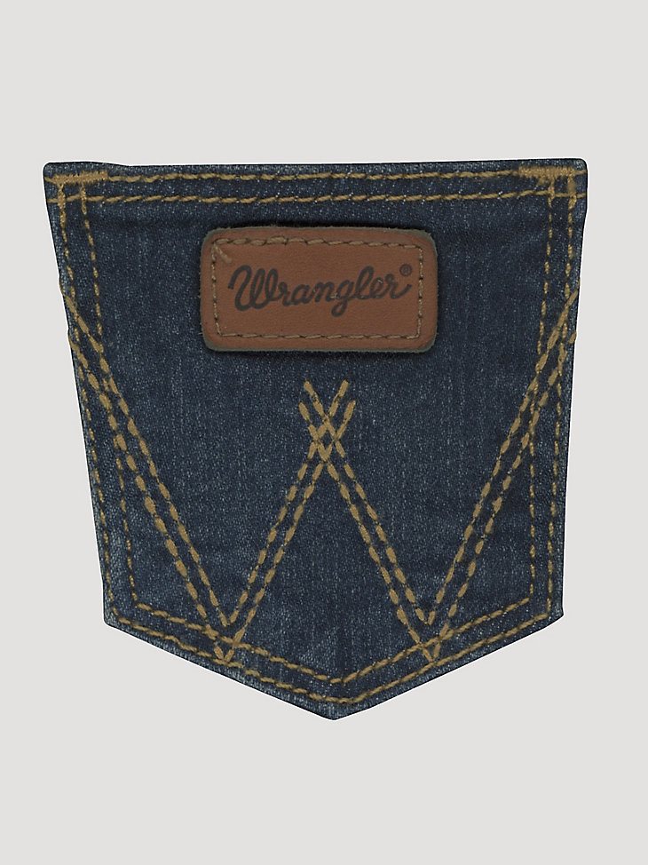 Baby Boy Adjustable Waist Western Jean in Dark Blue