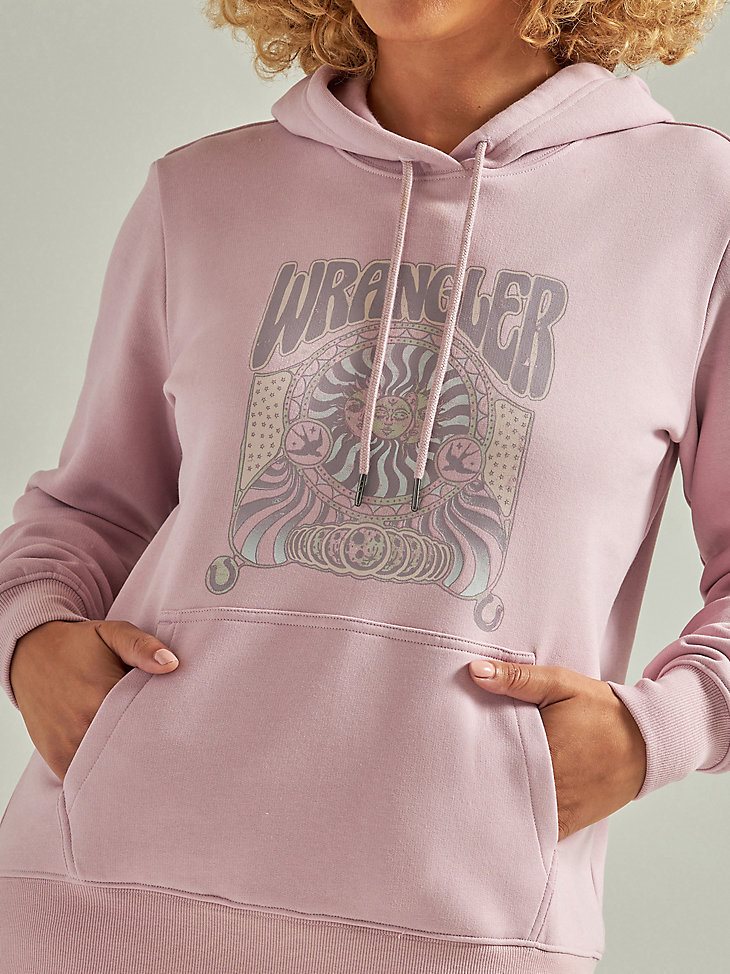 Women's Wrangler Groovy Sun Hoodie in Keepsake Lilac