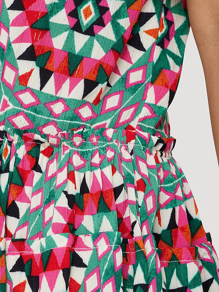 Women's Wrangler Kaleidoscope Cold Shoulder Dress in Multicolor