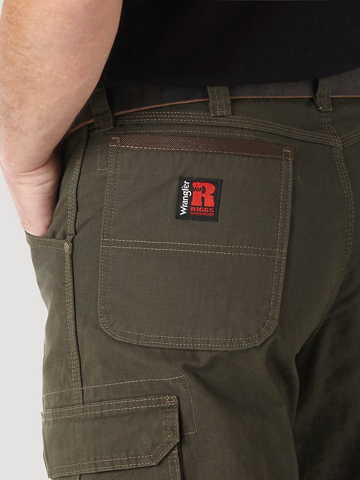 Wrangler RIGGS Workwear Ripstop Ranger Cargo Pant in Loden