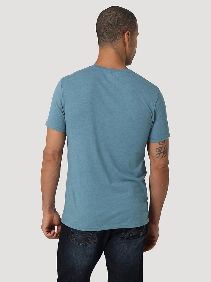 Wrangler Buck Wild Horse T-Shirt in Medium Blue
