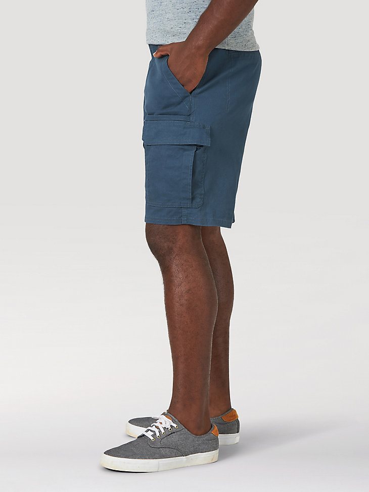 Men's Wrangler Authentics Stretch Cargo Short in Midnight Blue