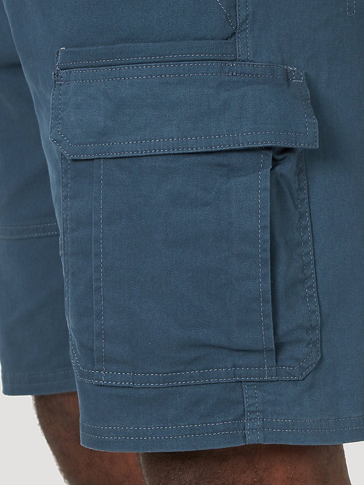 Men's Wrangler Authentics Stretch Cargo Short in Midnight Blue